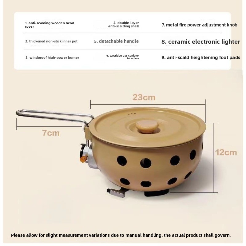 Camping Cooking Ware Set - Portable Outdoor Butane Stove Camping Cooking