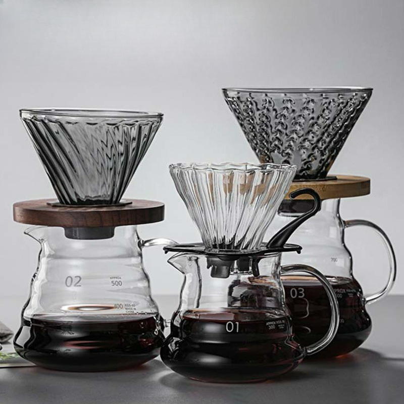 Camping Cooking Utilities - Pour Over Coffee Maker Set High-Heat