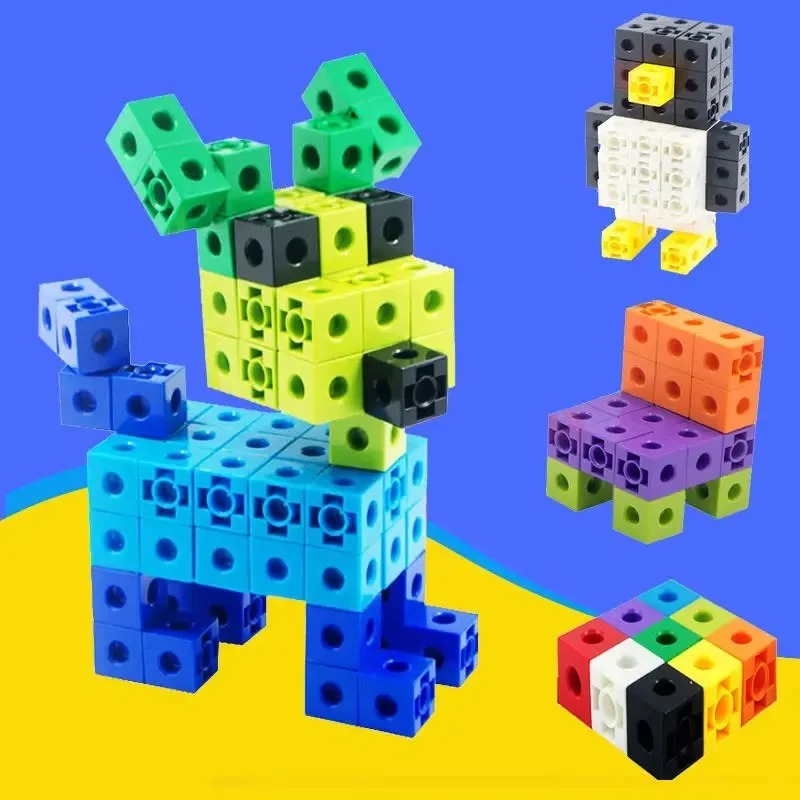 100PCS Set Linking Cubes Math  - Fire Starter Cube ulasan dan harga
