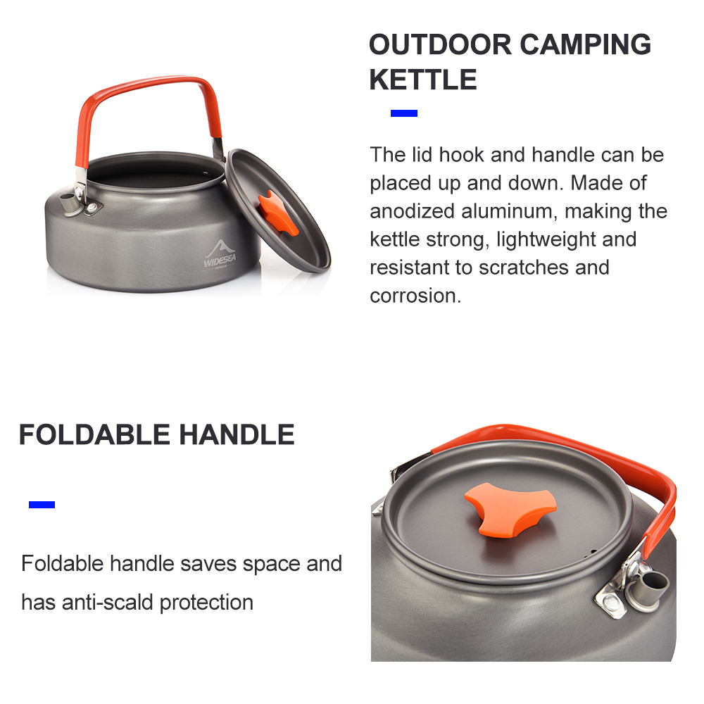 Widesea 1.1L 2L1.5L Camping Wa - Camping Cooking Pan Set ulasan dan harga