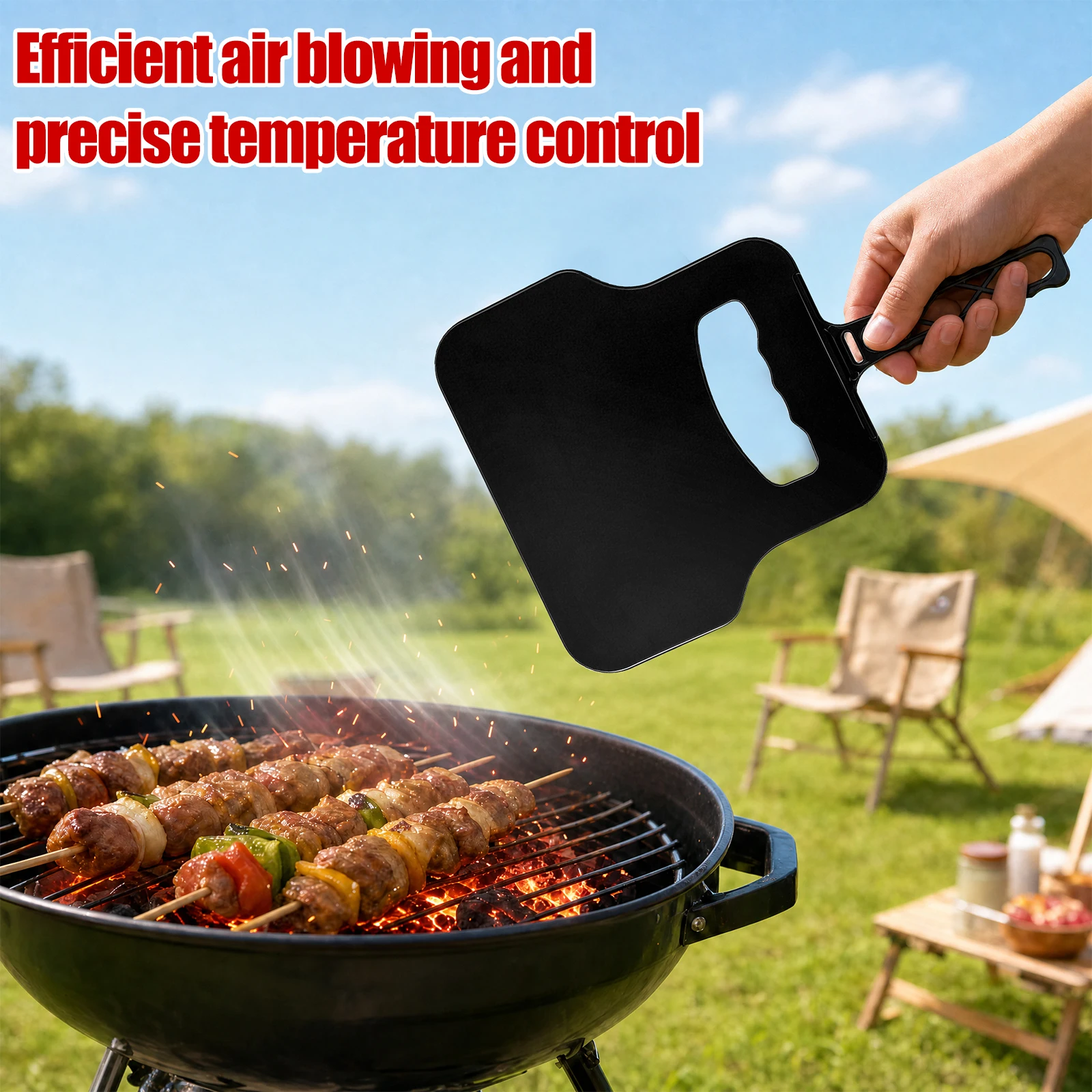 Manual Wind Maker Plastic Hand - Camping Cooking Device ulasan dan harga