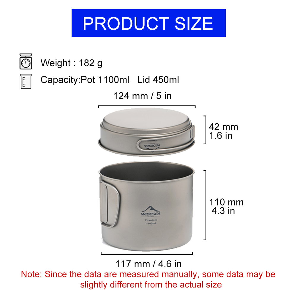 Widesea Ultralight Titanium Ca - Camping Cooking Pan Set ulasan dan harga