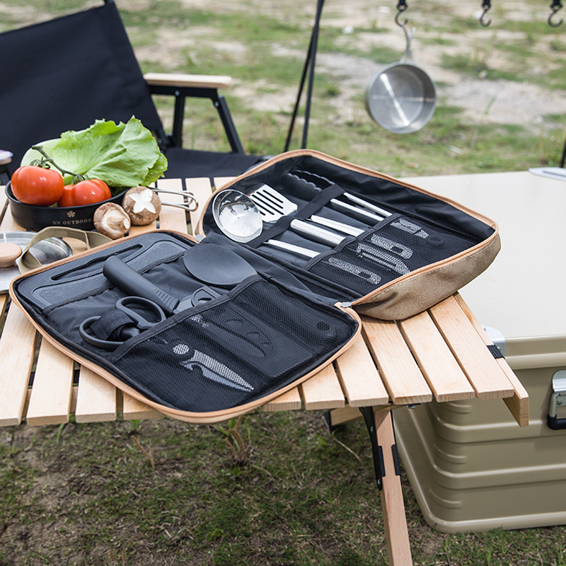 8pcs Camping Kitchen Cookware  - Camping Cooking Pan Set ulasan dan harga