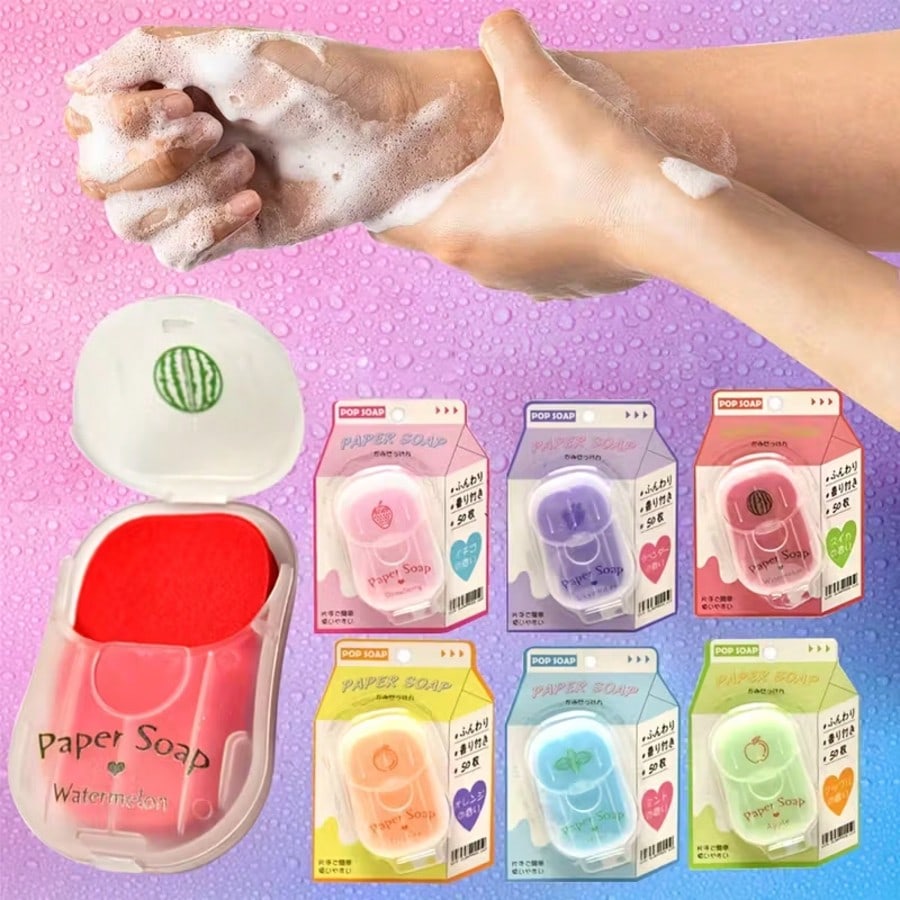 Portable Disposable Paper Soap - Biodegradable Soap Camp ulasan dan harga