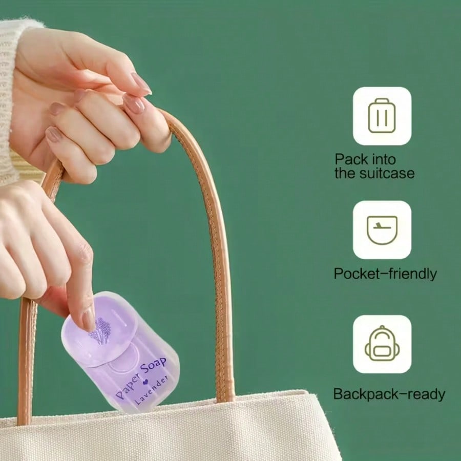 Portable Disposable Paper Soap - Biodegradable Soap Camp ulasan dan harga