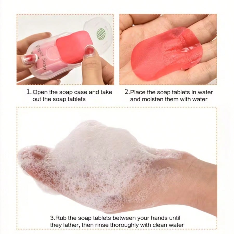 Portable Disposable Paper Soap - Biodegradable Soap Camp ulasan dan harga