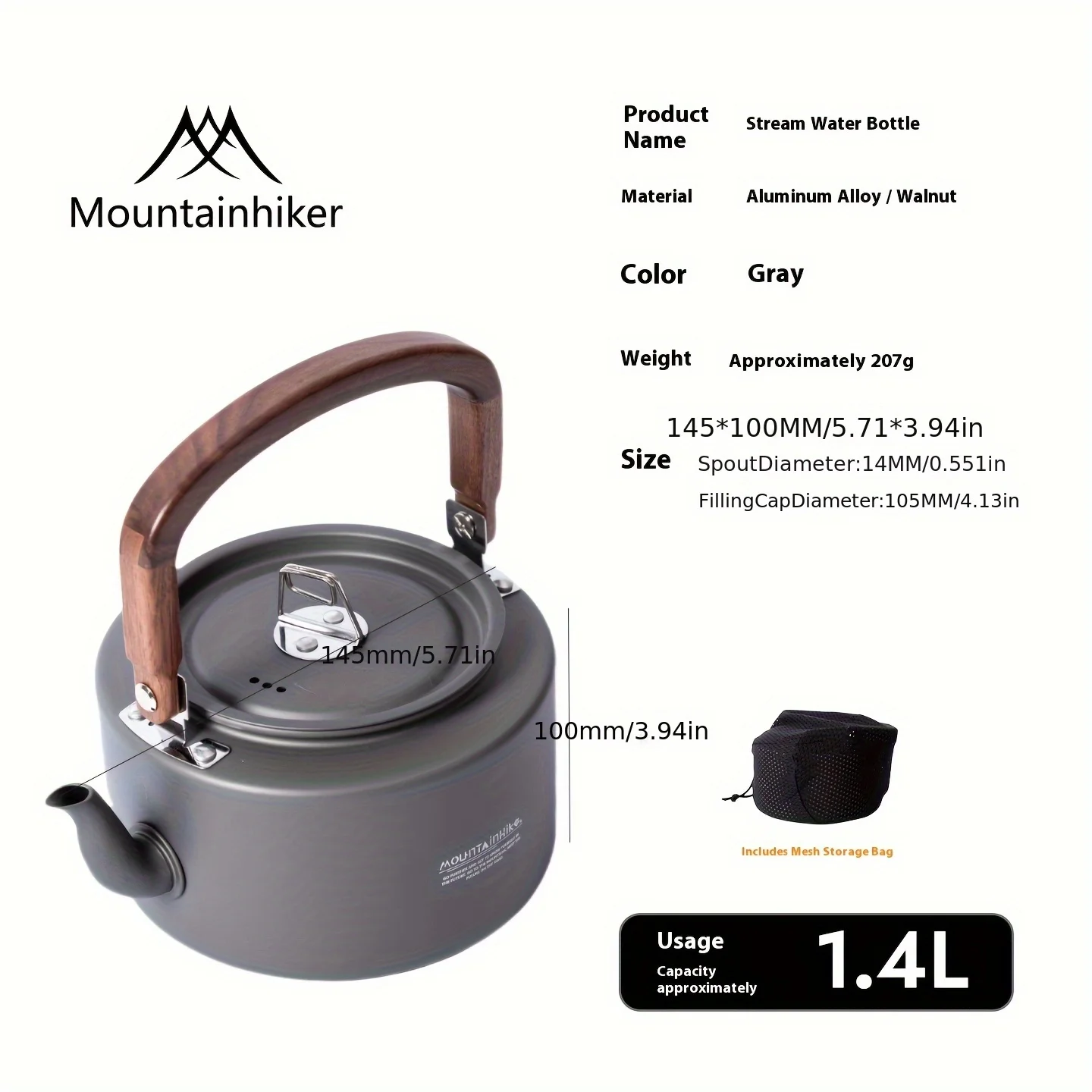 Camping Tea Kettle-New Aluminu - Camping Cooking Set 2 Person ulasan dan harga