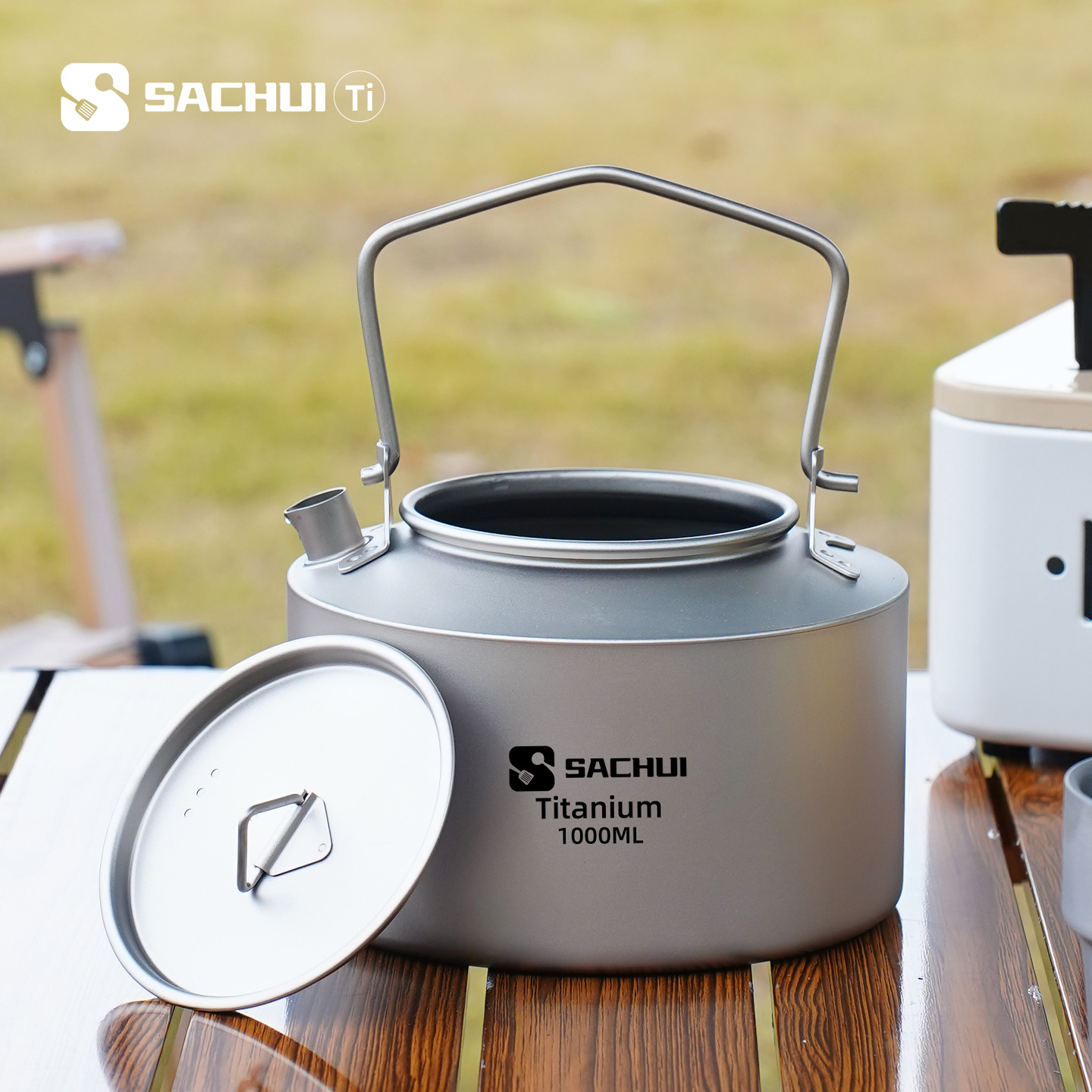 1000ML Pure Titanium Kettle Ou - Camping Cooking Utilities ulasan dan harga