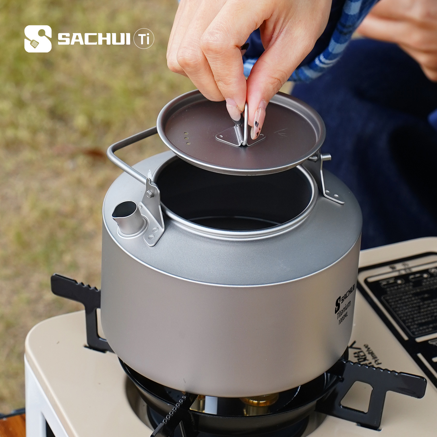 1000ML Pure Titanium Kettle Ou - Camping Cooking Utilities ulasan dan harga