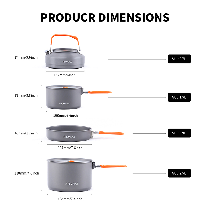 Fire Maple 4-5 Person Cookware - Camping Cooking Set 2 Person ulasan dan harga