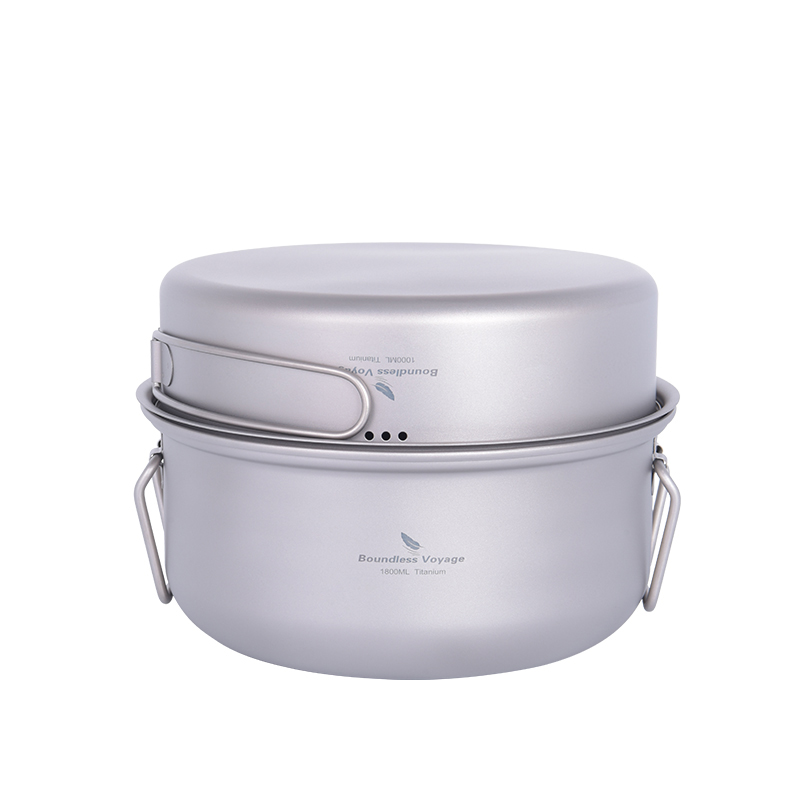 Boundless Voyage Titanium Stea - Camping Cooking Pan Set ulasan dan harga