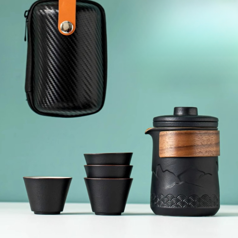 Portable Travel Tea Set One Po - Camping Cooking Utilities ulasan dan harga