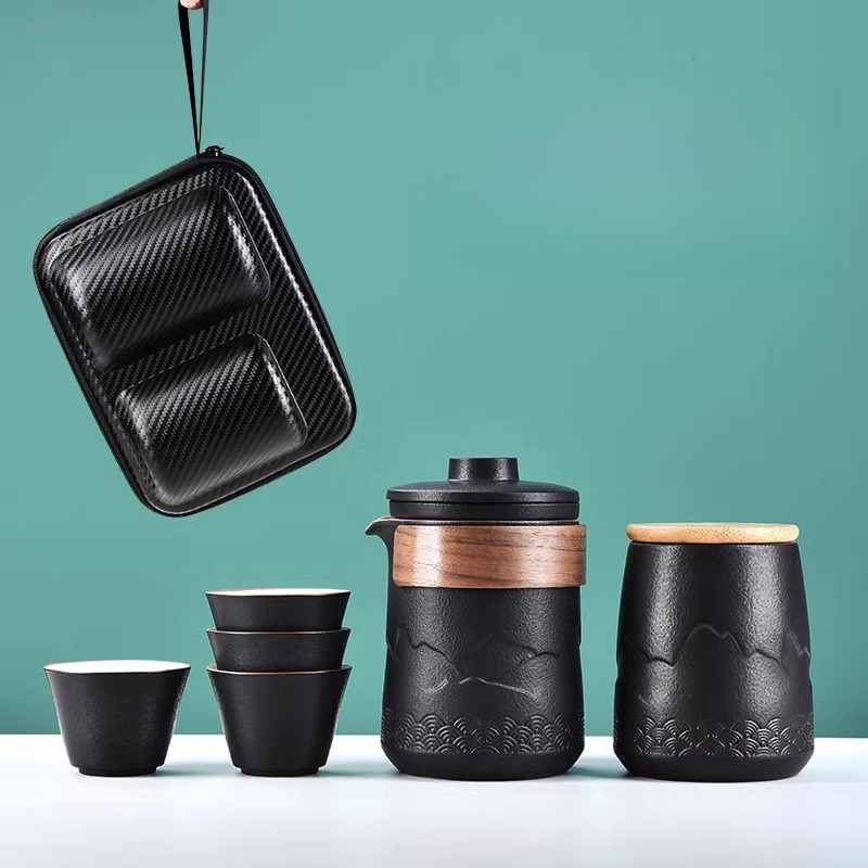 Portable Travel Tea Set One Po - Camping Cooking Utilities ulasan dan harga