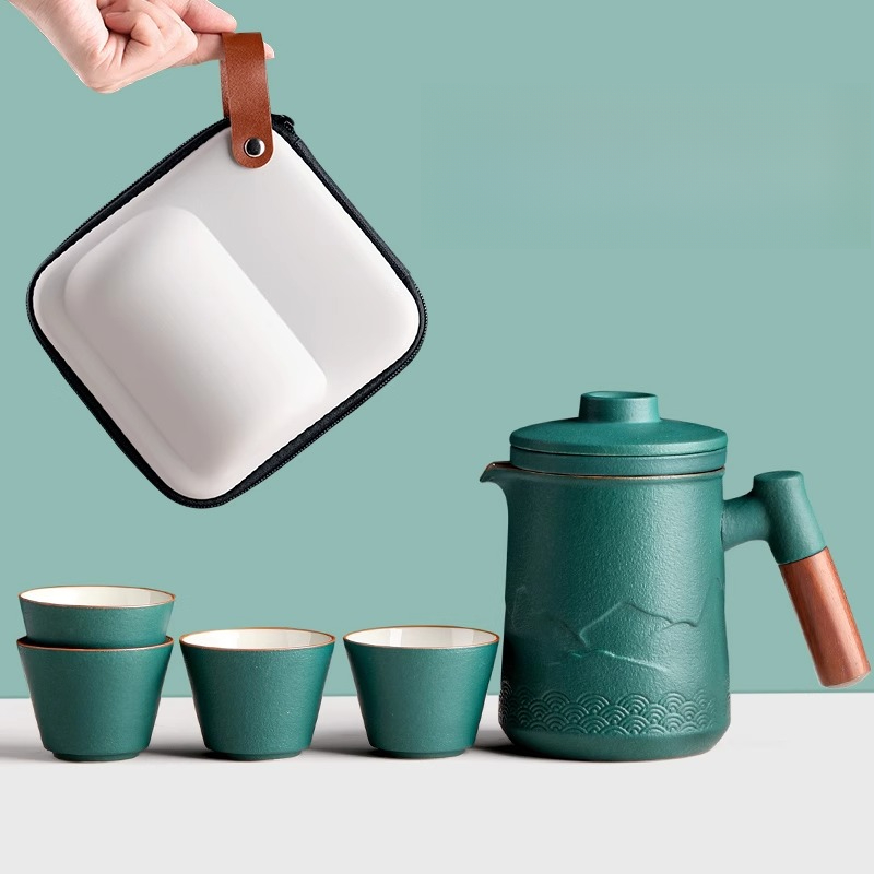 Portable Travel Tea Set One Po - Camping Cooking Utilities ulasan dan harga