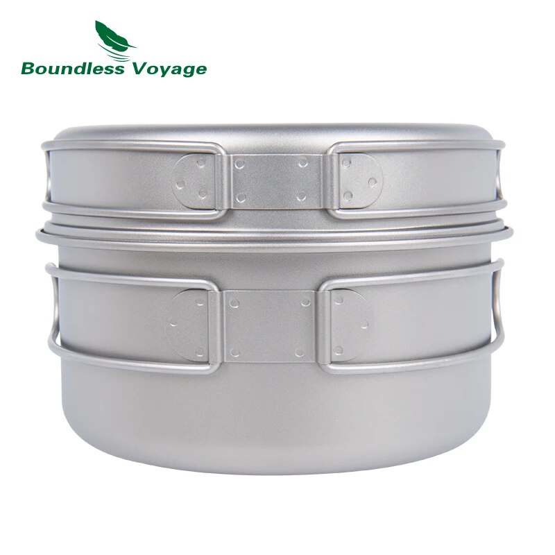 Boundless Voyage Titanium Pot  - Camping Cooking Set 2 Person ulasan dan harga