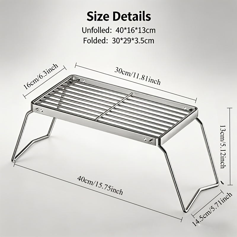 Portable Foldable Stainless Ca - Camping Cooking Device ulasan dan harga