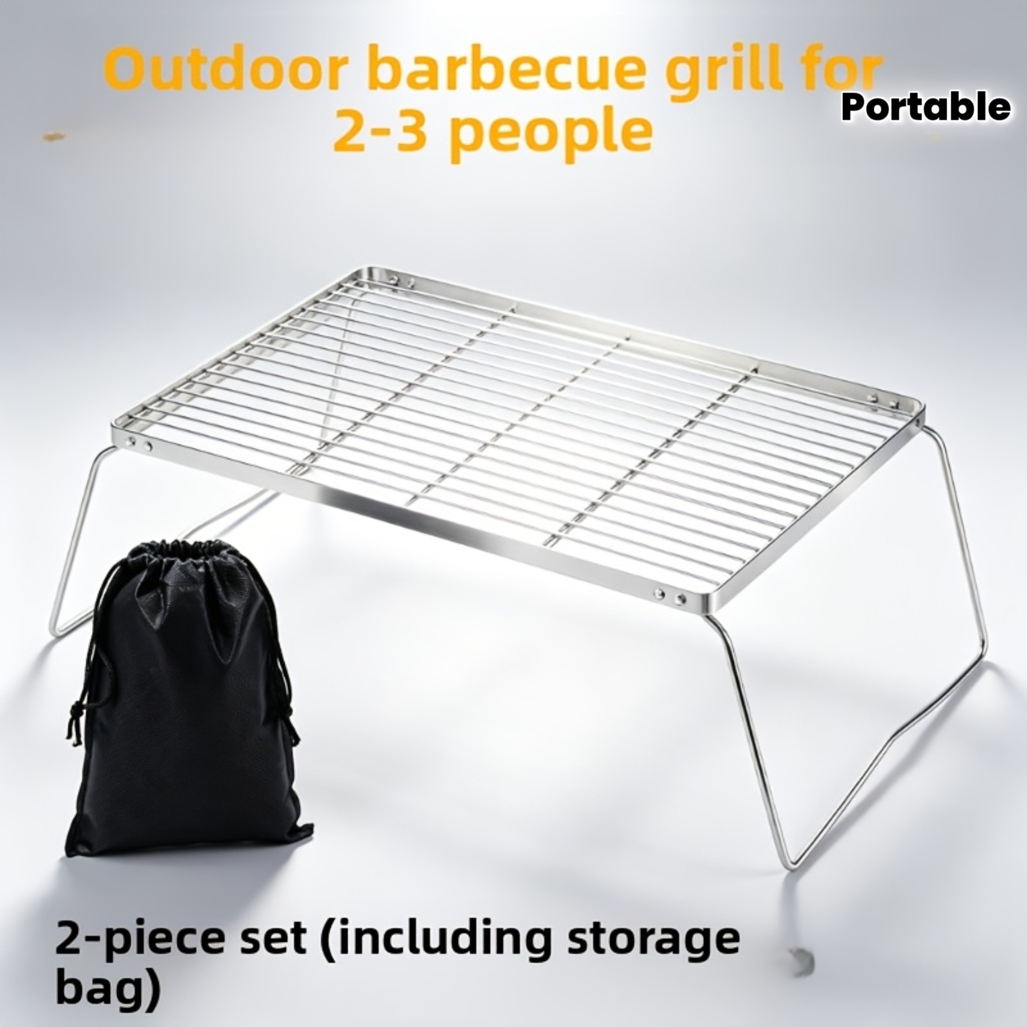 Portable Foldable Stainless Ca - Camping Cooking Device ulasan dan harga