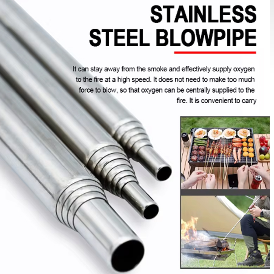 Stainless Steel Blowpipe Pocke - Camping Cooking Utilities ulasan dan harga