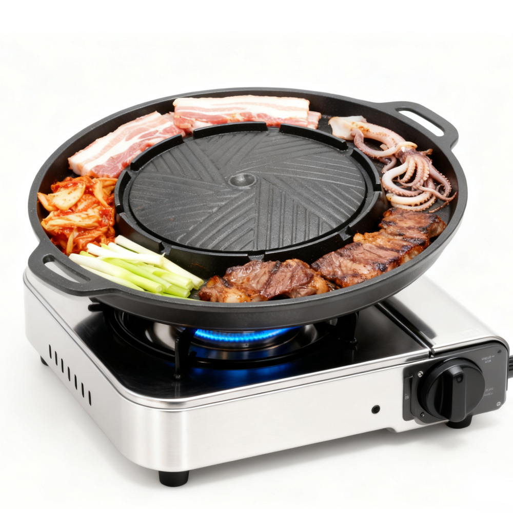 KOSUN Korean BBQ Grill Pan 2 i - Camping Cooking Device ulasan dan harga