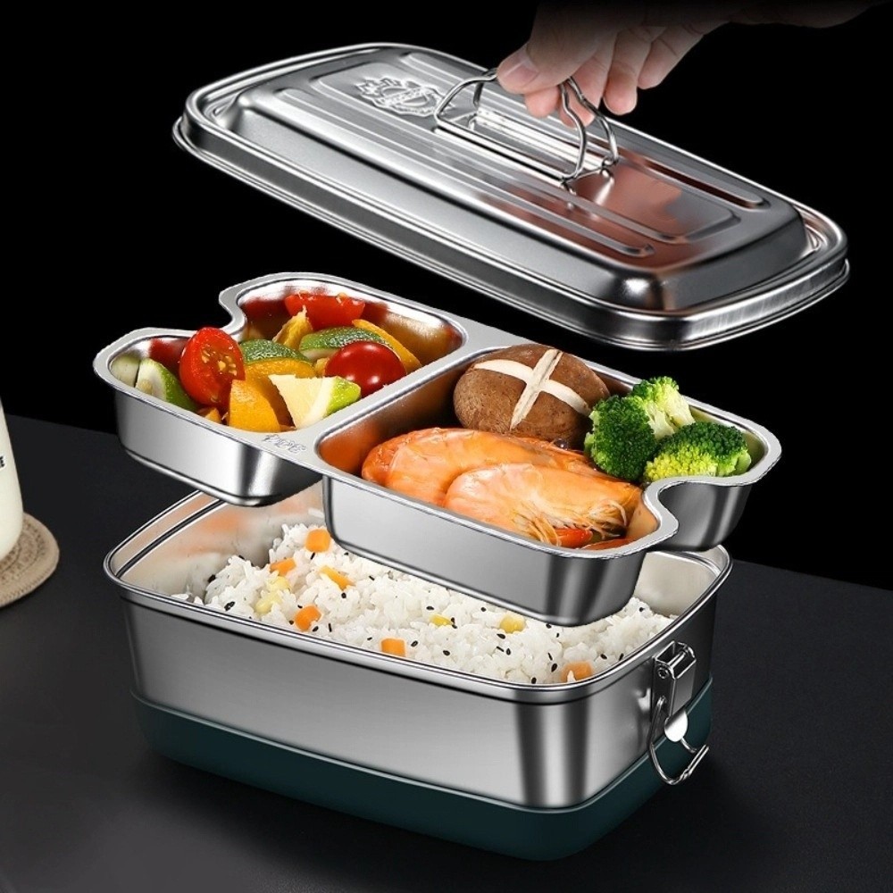 Double-layer Stainless Steel L - Camping Cooking Device ulasan dan harga