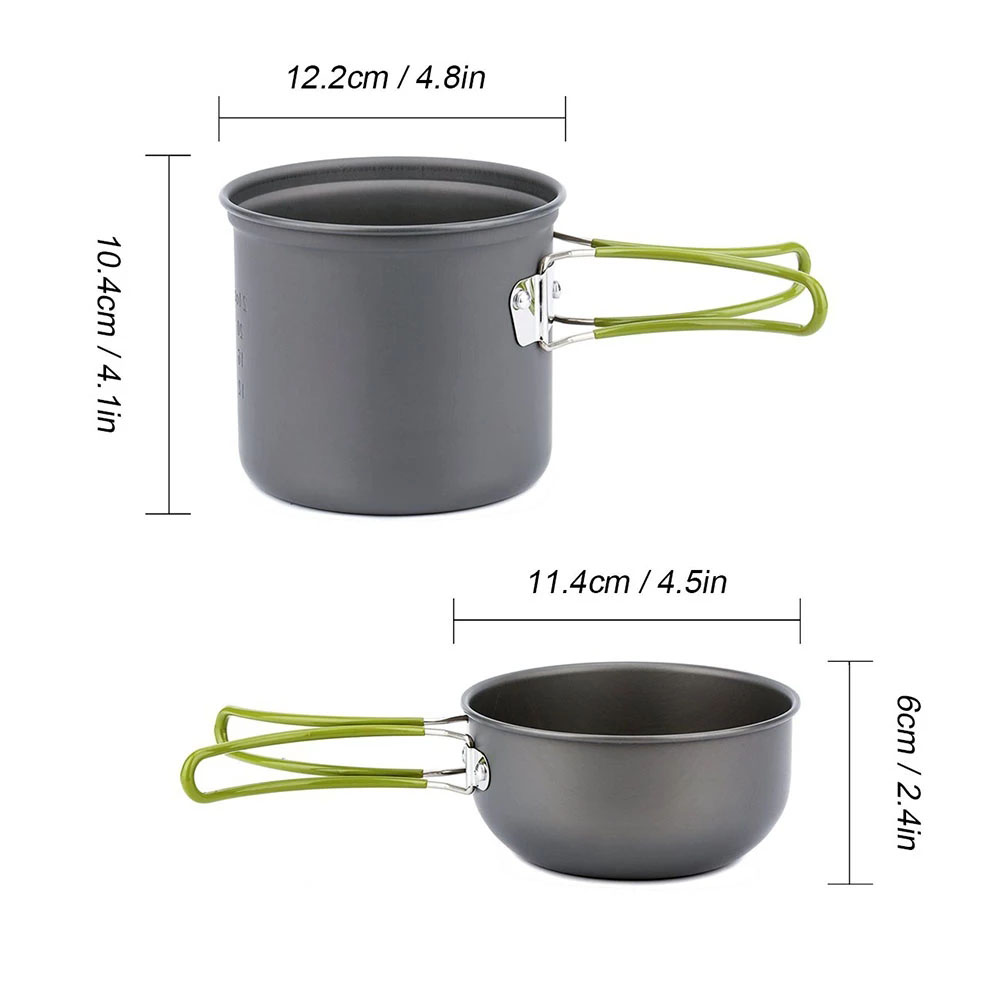 Camping Cookware Mess Kit Ultr - Camping Cooking Set 2 Person ulasan dan harga