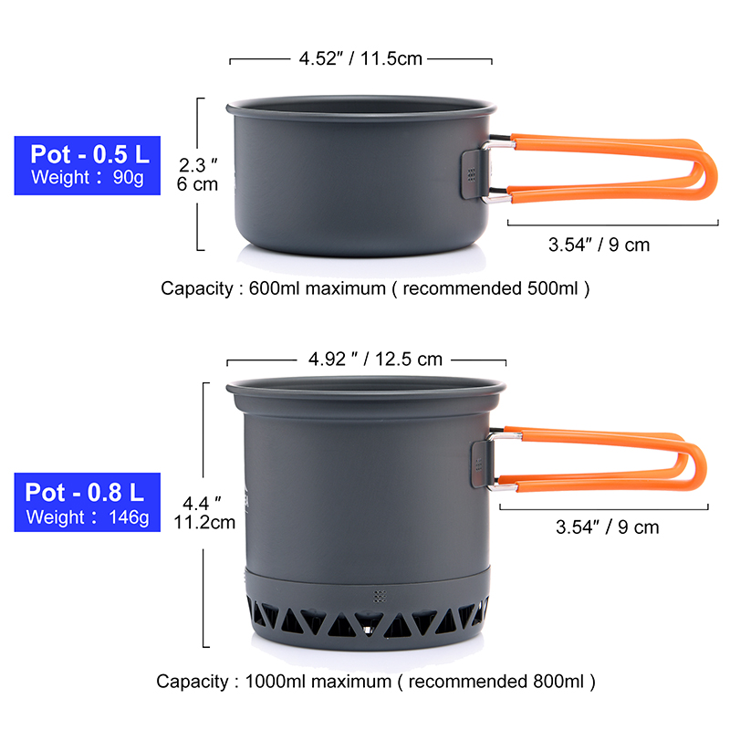 Widesea Portable Camping Cookw - Camping Cooking Set 2 Person ulasan dan harga
