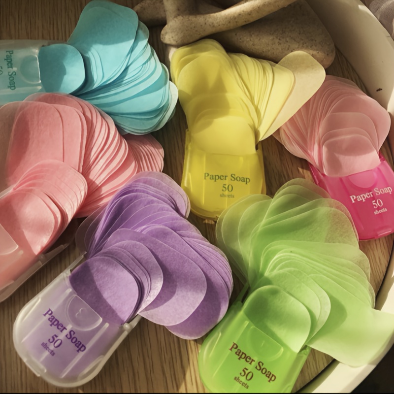 50pcs Portable Soap Sheets | U - Biodegradable Soap Camp ulasan dan harga
