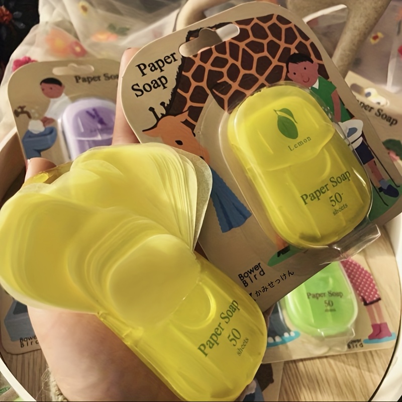 50pcs Portable Soap Sheets | U - Biodegradable Soap Camp ulasan dan harga