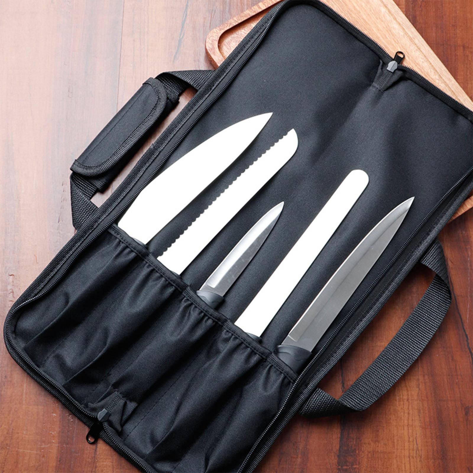 Chef Knife Storage Bag Oxford  - Camping Cooking Utensil Roll ulasan dan harga