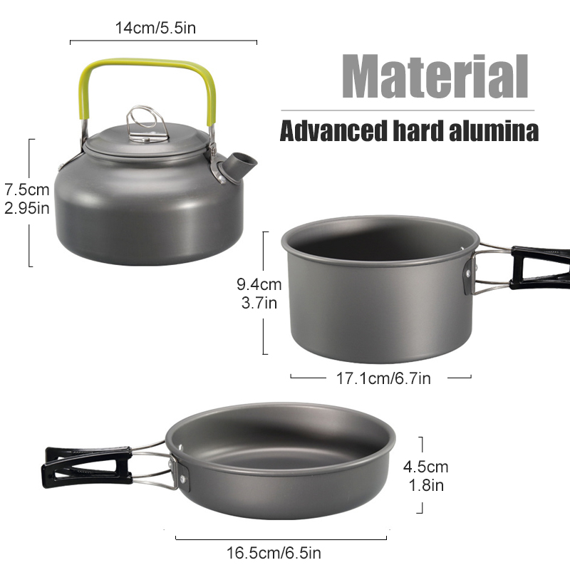 WESTTUNE Camping Cookware Kit  - Camping Cooking Rice ulasan dan harga