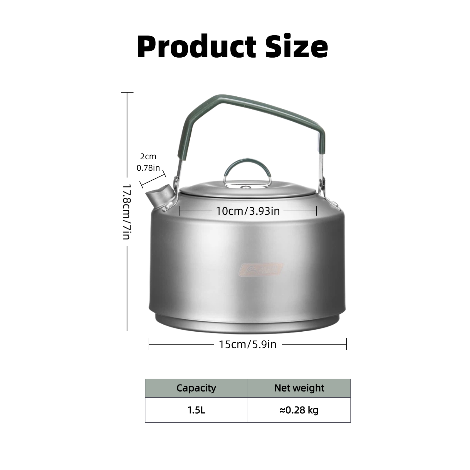 BISINNA Camping Kettle 1.5L 30 - Camping Cooking Set 2 Person ulasan dan harga