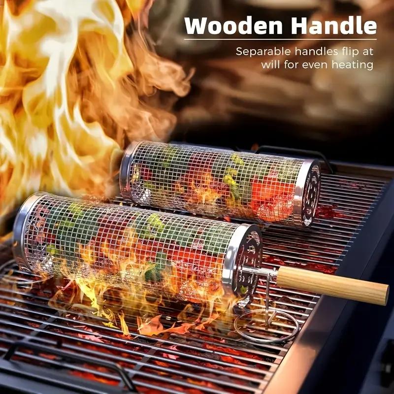 Stainless Steel BBQ Grill Bask - Camping Cooking Device ulasan dan harga