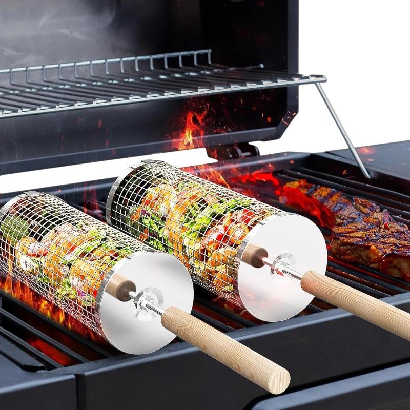 Stainless Steel BBQ Grill Bask - Camping Cooking Device ulasan dan harga