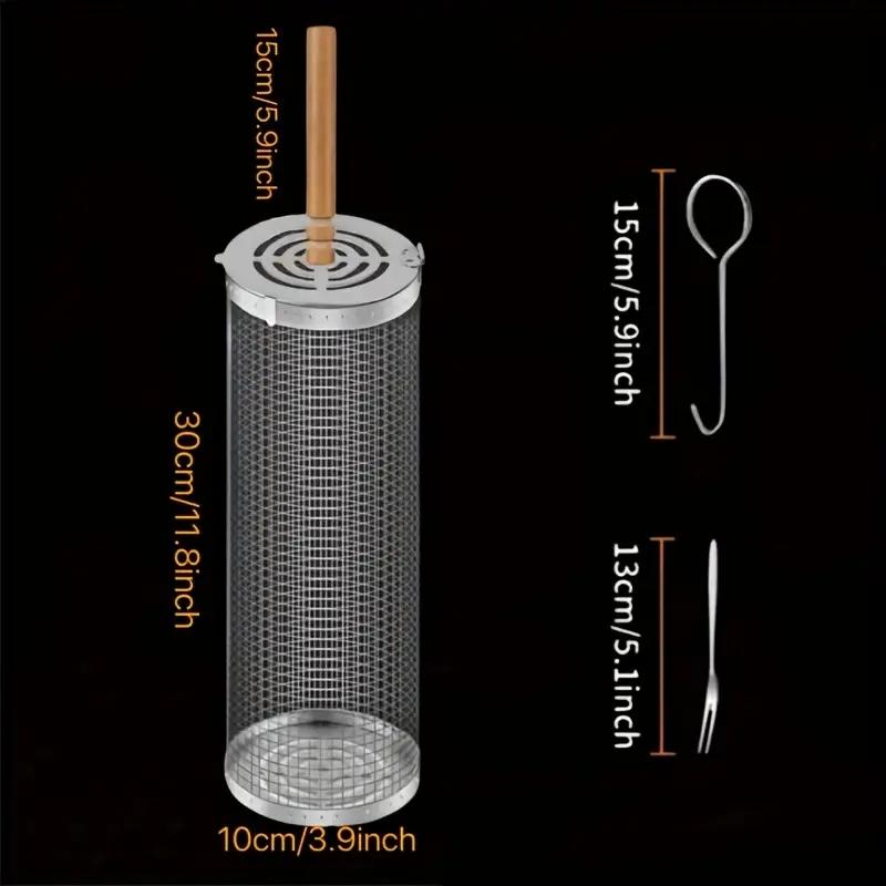 Stainless Steel BBQ Grill Bask - Camping Cooking Device ulasan dan harga