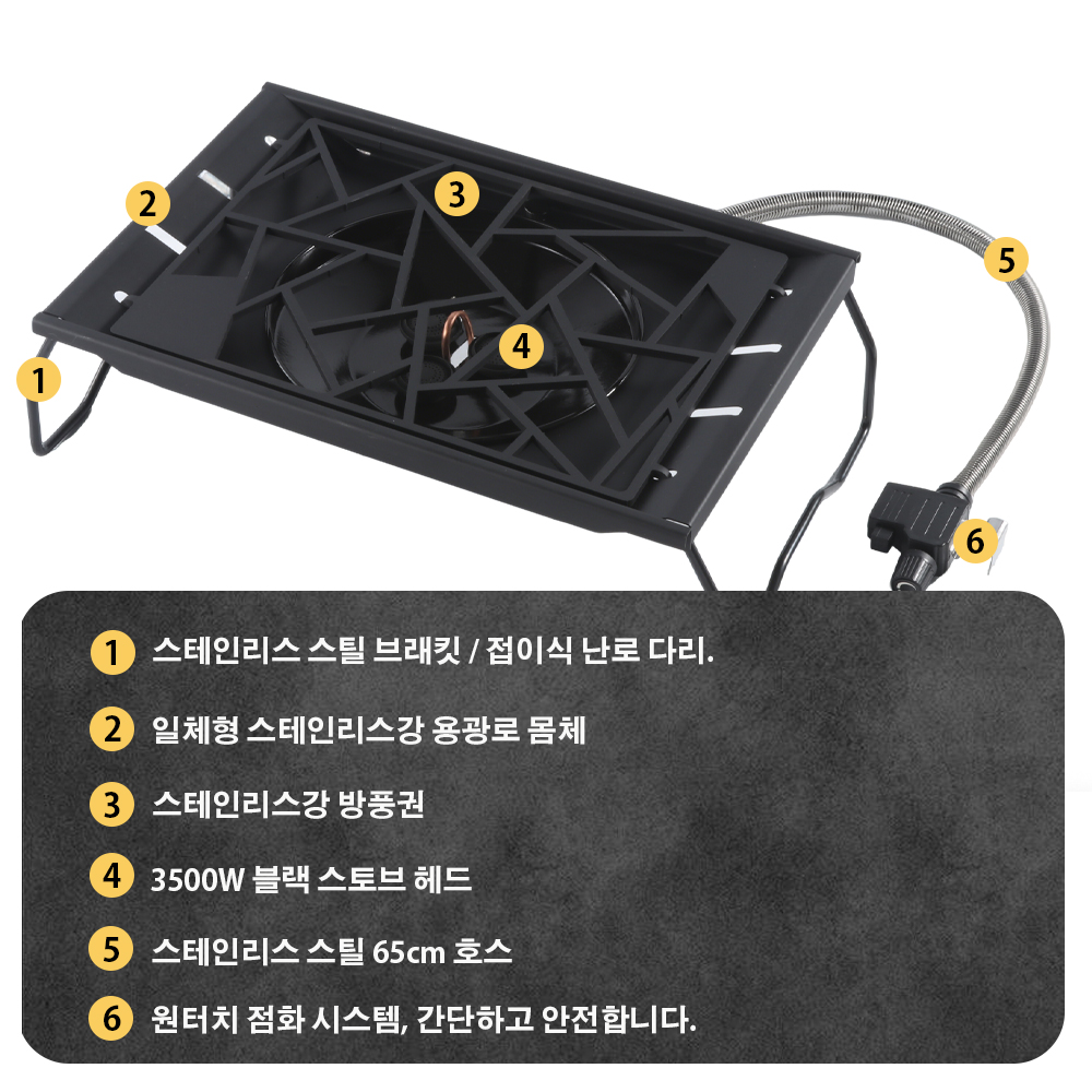 Pandatour Camping IGT Stove 65 - Camping Cooking Gas Stove ulasan dan harga