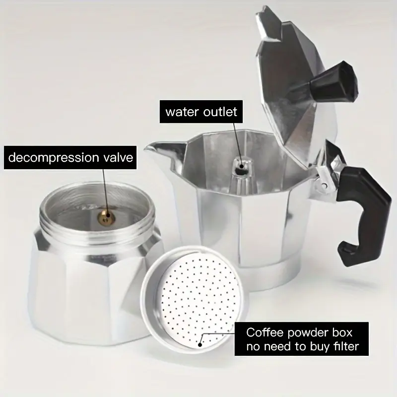 Classic Aluminum Moka Pot 50-3 - Camping Cooking Utilities ulasan dan harga