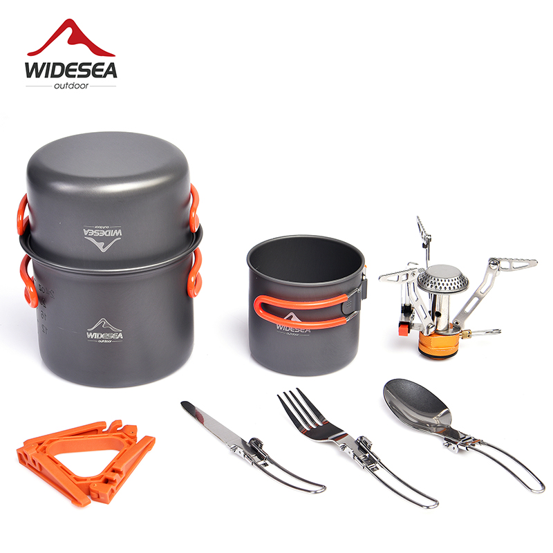 Widesea Camping Cookware Set O - Camping Cooking Pan Set ulasan dan harga