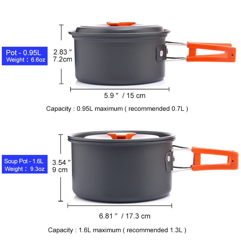 Widesea Camping Outdoor Cookwa - Camping Cooking Rice ulasan dan harga