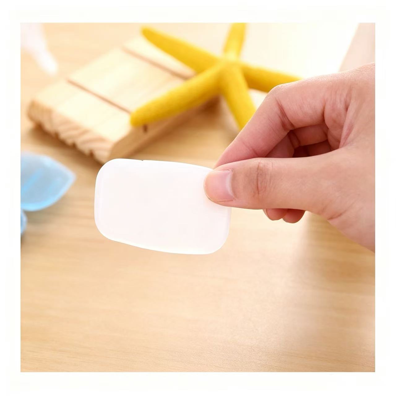 3pcs Portable Soap Paper Sheet - Biodegradable Soap Camp ulasan dan harga