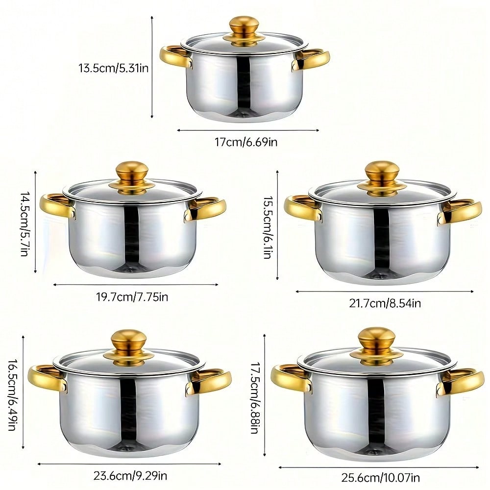 Stainless Steel Pot Set Modern - Camping Cooking Pan Set ulasan dan harga