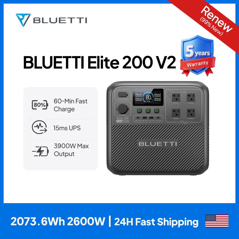 【Renew】BLUETTI Elite 200 V2 Po - Camping Cooking Device ulasan dan harga