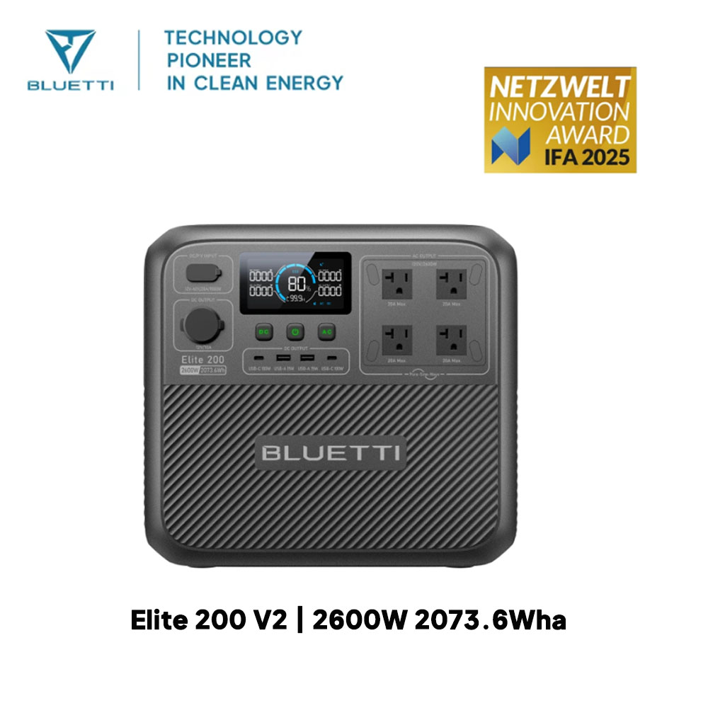 【Renew】BLUETTI Elite 200 V2 Po - Camping Cooking Device ulasan dan harga