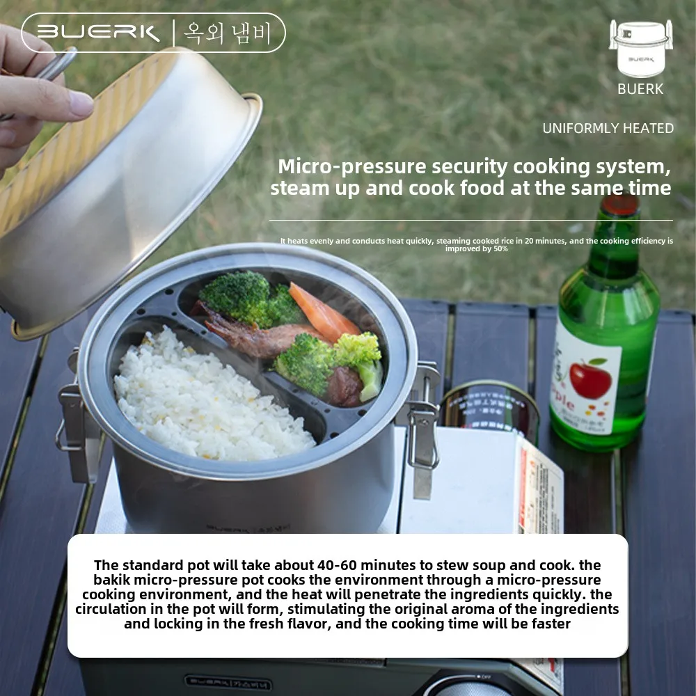 Outdoor Camping Multi Function - Camping Cooking Rice ulasan dan harga