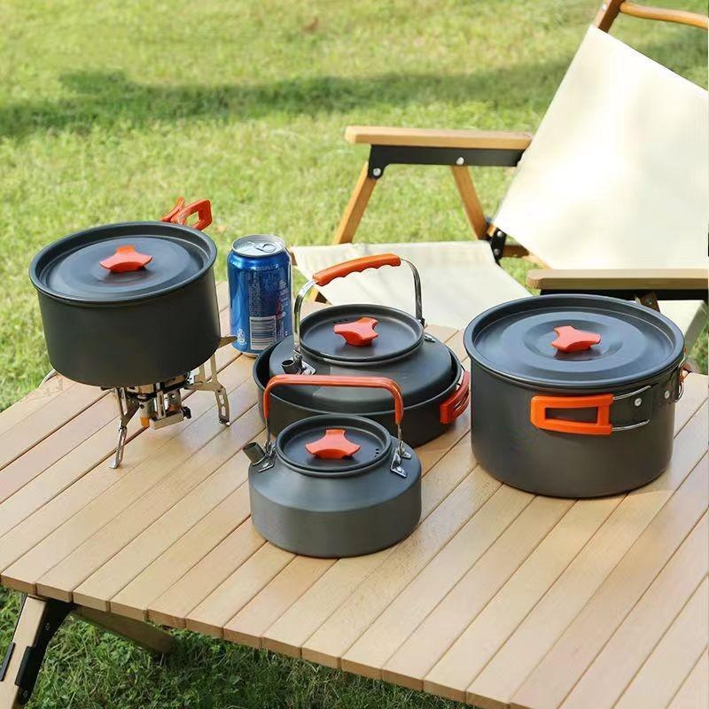 Portable Aluminum Camping Cook - Camping Cooking Ware Set ulasan dan harga