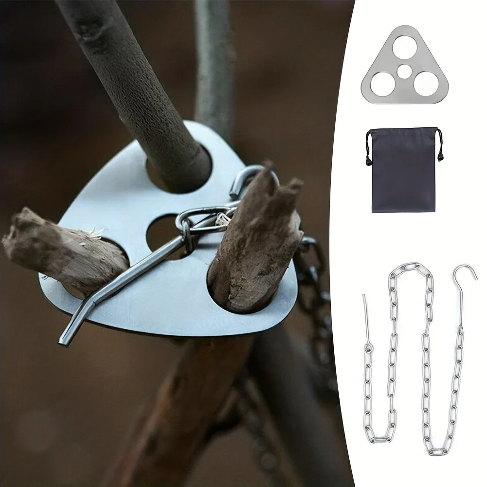 Outdoor BBQ Tripod Portable De - Camping Cooking Utilities ulasan dan harga