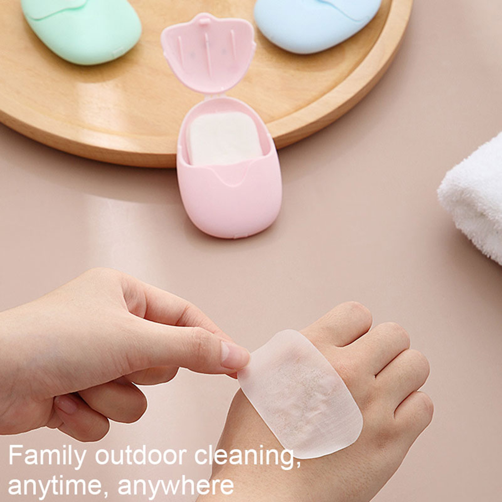 Portable 50pcs Soap Tablets Ou - Biodegradable Soap Camp ulasan dan harga