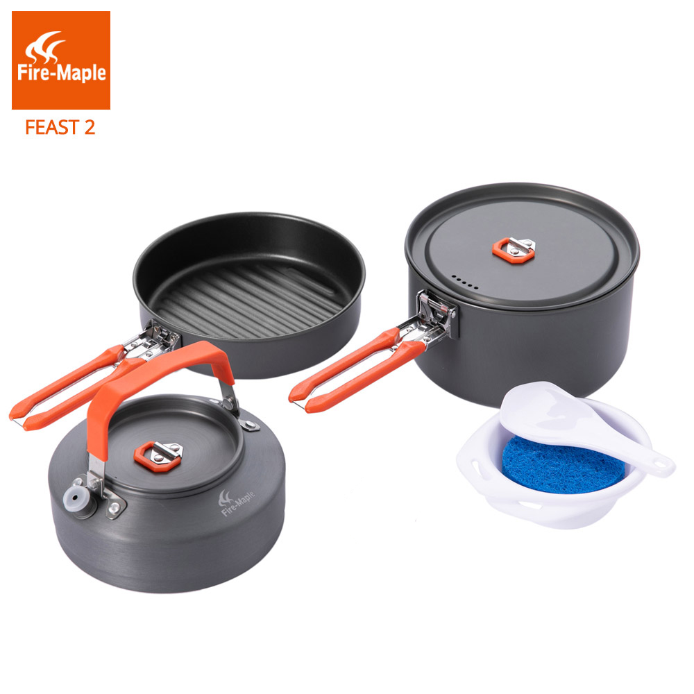 Fire Maple Picnic Pot Pan Set  - Camping Cooking Set 2 Person ulasan dan harga