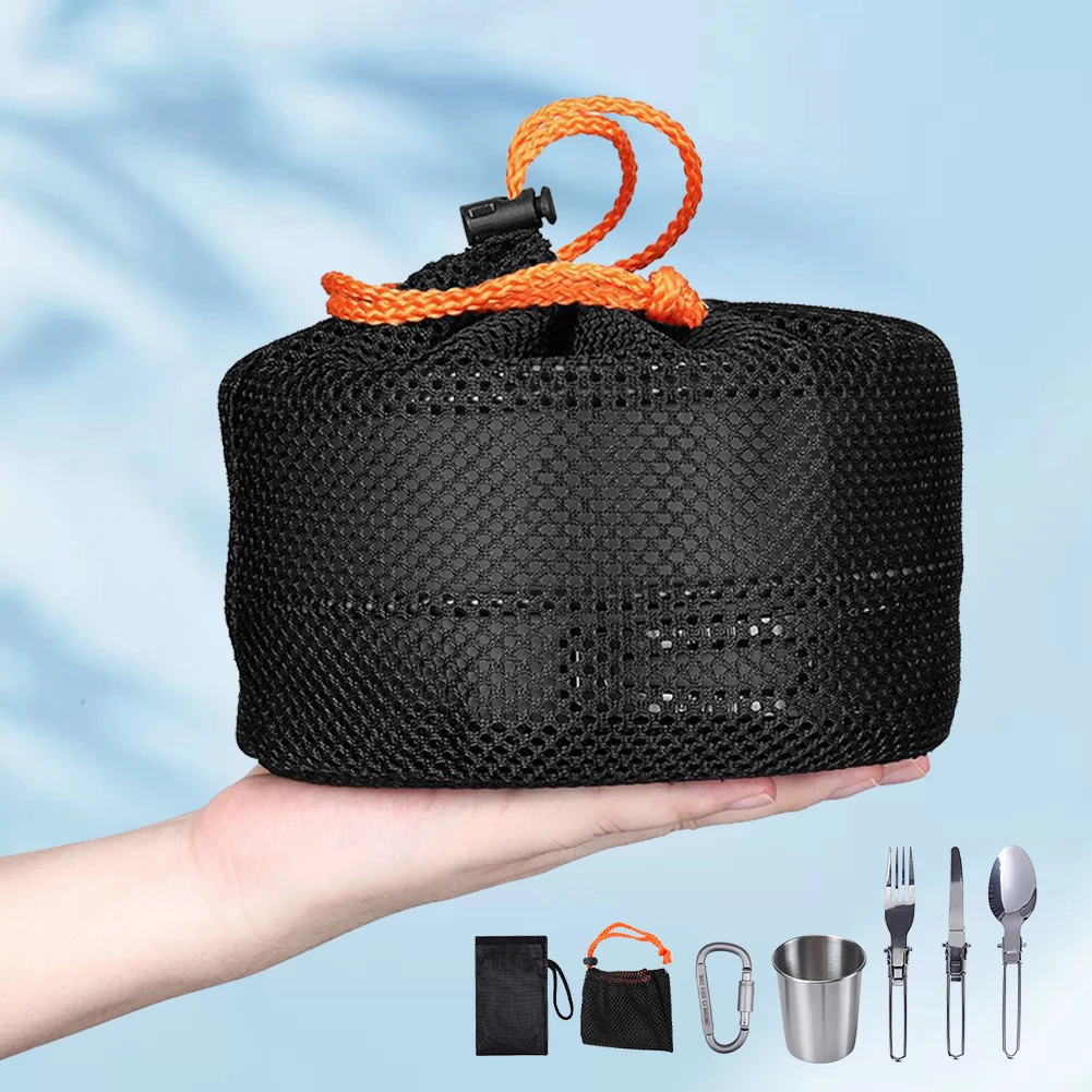 Camping Cookware Kit Kettle Po - Camping Cooking Pan Set ulasan dan harga