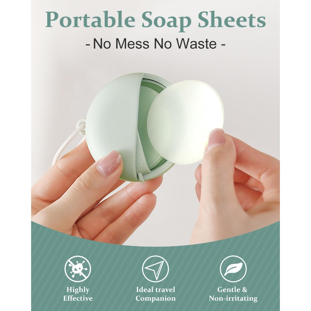 50 Sheets Hand Soap Sheets for - Biodegradable Soap Camp ulasan dan harga